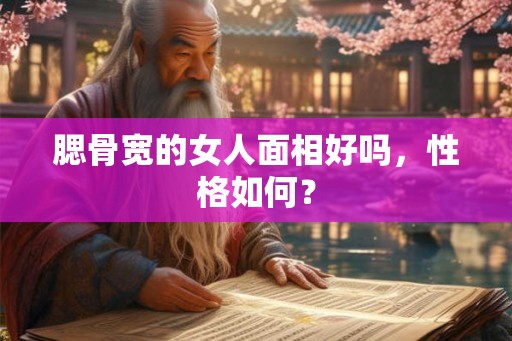 腮骨宽的女人面相好吗，性格如何？