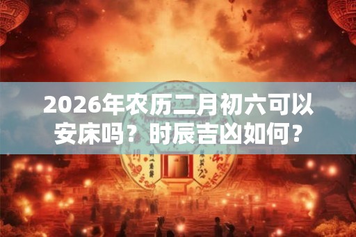2026年农历二月初六可以安床吗？时辰吉凶如何？