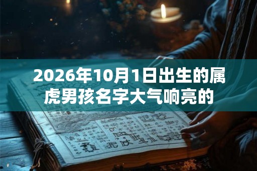 2026年10月1日出生的属虎男孩名字大气响亮的 2026年10月1日出生的属虎男孩名字大气响亮的