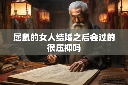 属鼠的女人结婚之后会过的很压抑吗