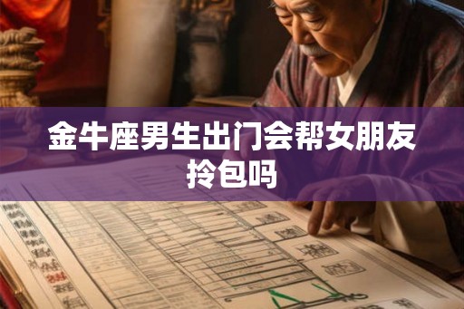 金牛座男生出门会帮女朋友拎包吗