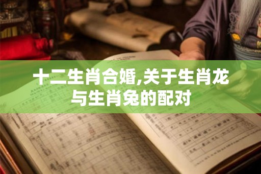 十二生肖合婚,关于生肖龙与生肖兔的配对