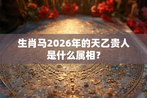 生肖马2026年的天乙贵人是什么属相？