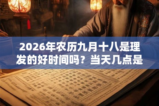 2026年农历九月十八是理发的好时间吗？当天几点是吉时？