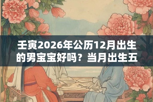 壬寅2026年公历12月出生的男宝宝好吗？当月出生五行八字解析
