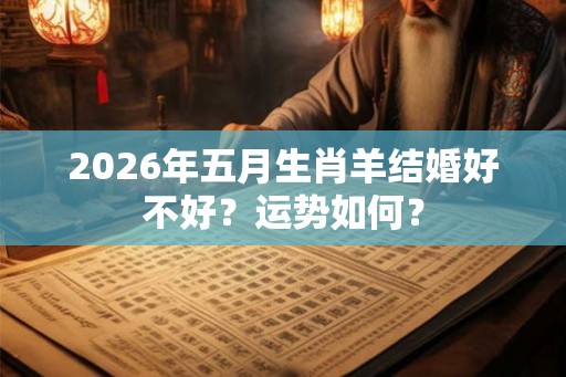 2026年五月生肖羊结婚好不好?运势如何? 2026年五月生肖羊结婚好不好?运势如何?