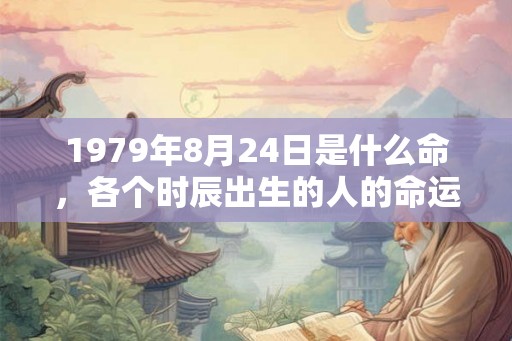 1979年8月24日是什么命，各个时辰出生的人的命运