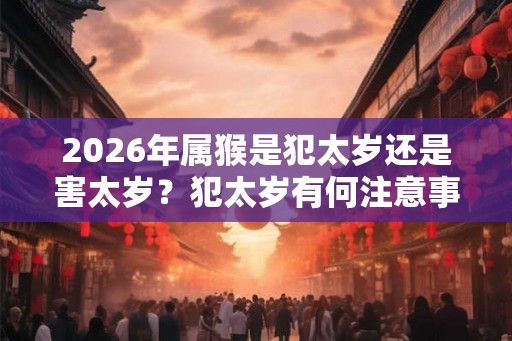 2026年属猴是犯太岁还是害太岁？犯太岁有何注意事项？