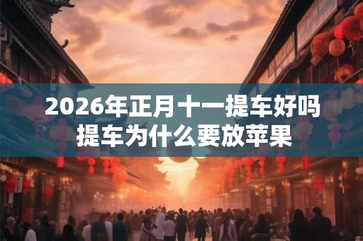 2026年正月十一提车好吗 提车为什么要放苹果