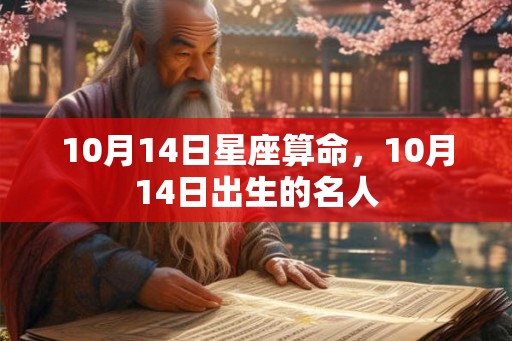 10月14日星座算命，10月14日出生的名人