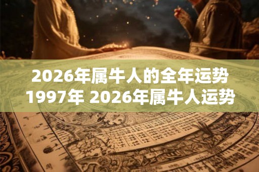 2026年属牛人的全年运势1997年 2026年属牛人运势如何