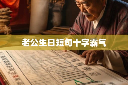 老公生日短句十字霸气