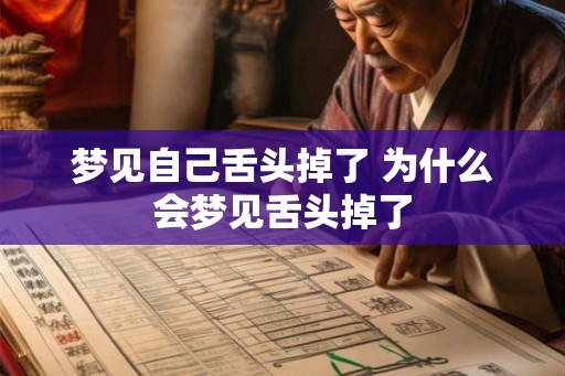 梦见自己舌头掉了 为什么会梦见舌头掉了 梦见自己舌头掉了 为什么会梦见舌头掉了