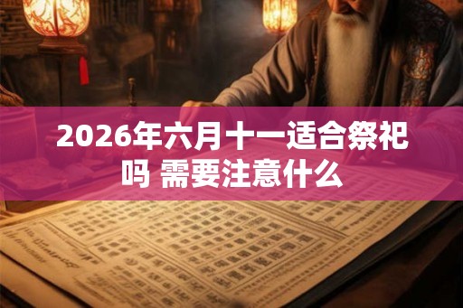 2026年六月十一适合祭祀吗 需要注意什么