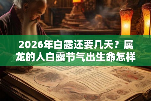 2026年白露还要几天？属龙的人白露节气出生命怎样？