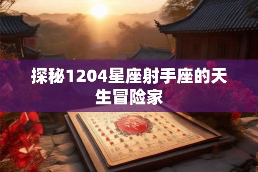 探秘1204星座射手座的天生冒险家