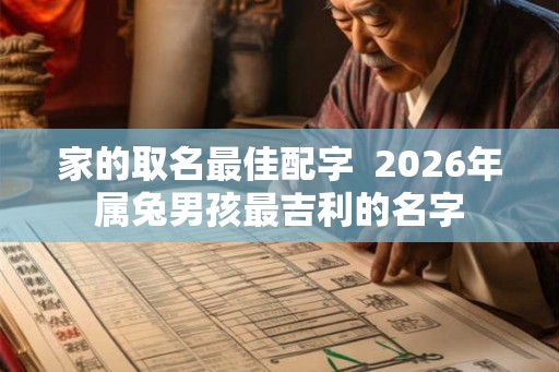 家的取名最佳配字  2026年属兔男孩最吉利的名字