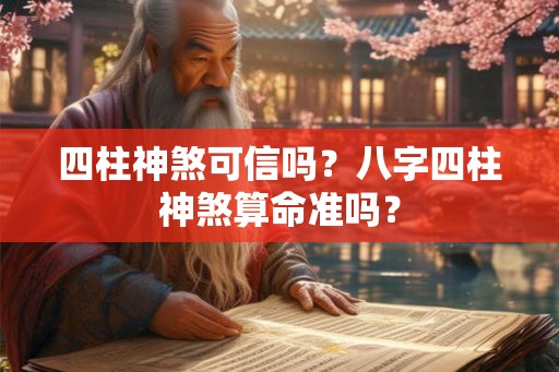 四柱神煞可信吗？八字四柱神煞算命准吗？