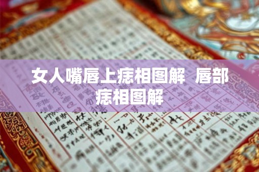 女人嘴唇上痣相图解  唇部痣相图解