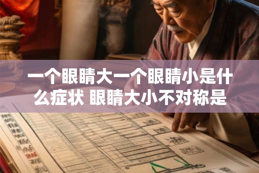 一个眼睛大一个眼睛小是什么症状 眼睛大小不对称是什么症状