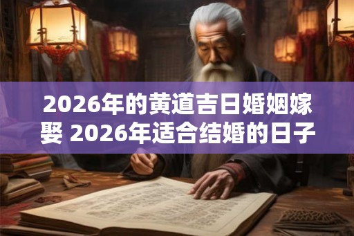 2026年的黄道吉日婚姻嫁娶 2026年适合结婚的日子 2026年的黄道吉日婚姻嫁娶 2026年适合结婚的日子