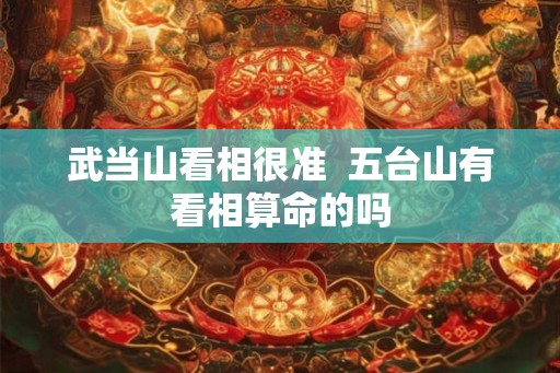 武当山看相很准  五台山有看相算命的吗
