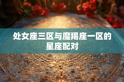 处女座三区与魔羯座一区的星座配对