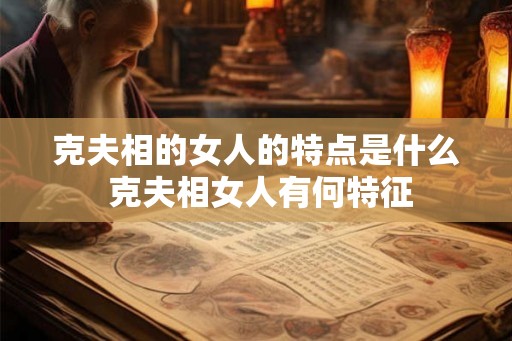 克夫相的女人的特点是什么 克夫相女人有何特征