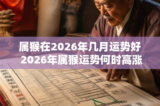 属猴在2026年几月运势好 2026年属猴运势何时高涨