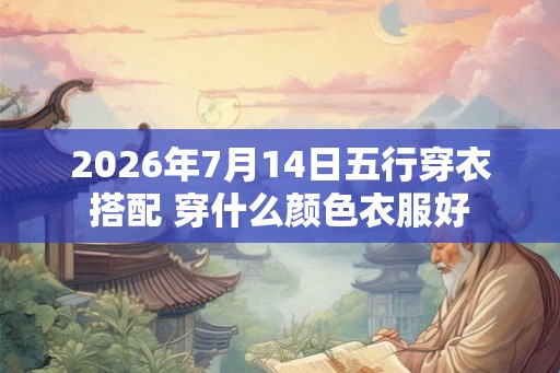 2026年7月14日五行穿衣搭配 穿什么颜色衣服好