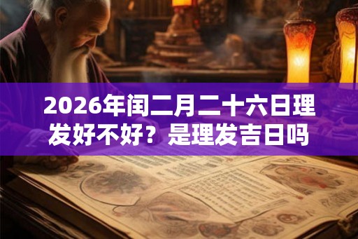2026年闰二月二十六日理发好不好？是理发吉日吗