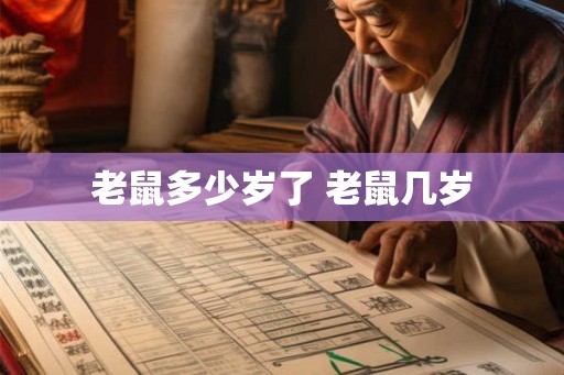老鼠多少岁了 老鼠几岁