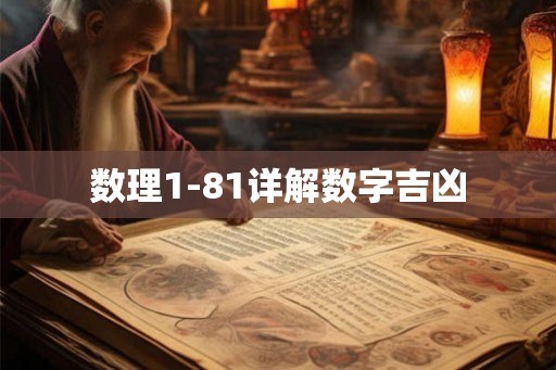 数理1-81详解数字吉凶
