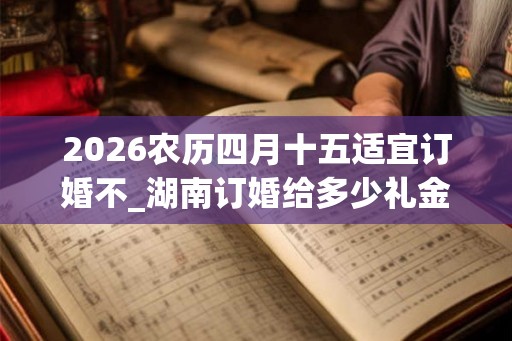 2026农历四月十五适宜订婚不_湖南订婚给多少礼金