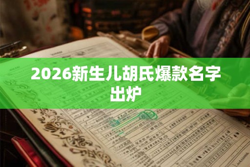 2026新生儿胡氏爆款名字出炉
