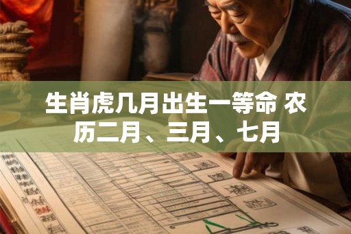 生肖虎几月出生一等命 农历二月、三月、七月