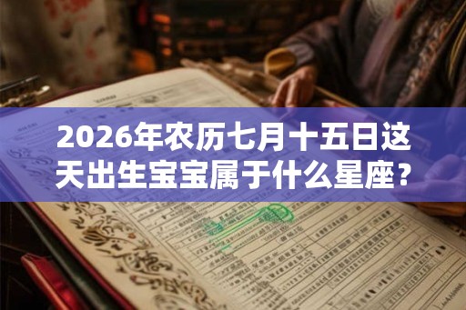 2026年农历七月十五日这天出生宝宝属于什么星座? 2026年农历七月十五日这天出生宝宝属于什么星座?