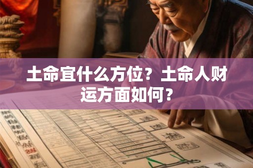 土命宜什么方位？土命人财运方面如何？