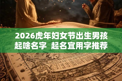 2026虎年妇女节出生男孩起啥名字  起名宜用字推荐