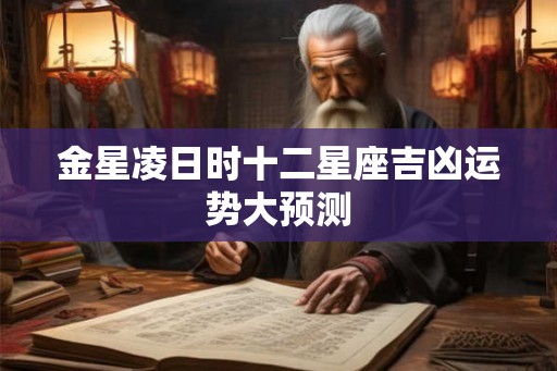 金星凌日时十二星座吉凶运势大预测 金星凌日时十二星座吉凶运势大预测