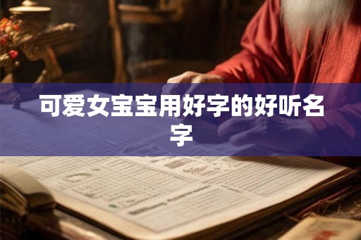可爱女宝宝用好字的好听名字