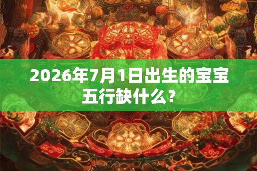 2026年7月1日出生的宝宝五行缺什么？