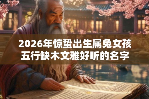 2026年惊蛰出生属兔女孩五行缺木文雅好听的名字