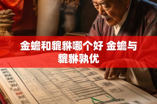 金蟾和貔貅哪个好 金蟾与貔貅孰优