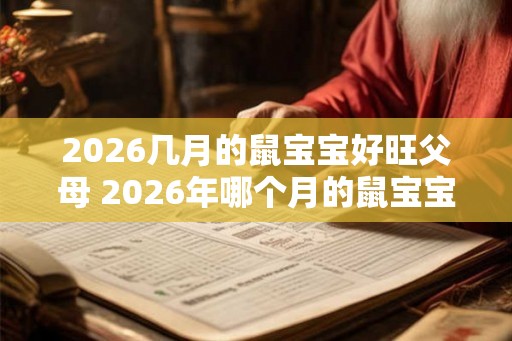 2026几月的鼠宝宝好旺父母 2026年哪个月的鼠宝宝最旺父母
