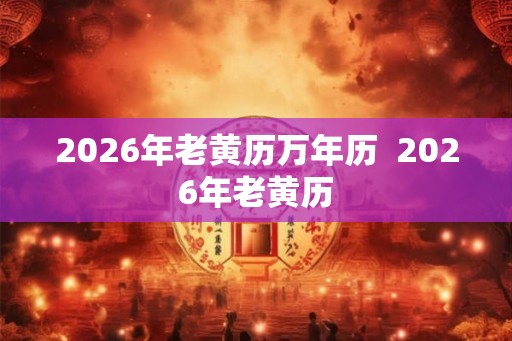 2026年老黄历万年历 2026年老黄历 2026年老黄历万年历 2026年老黄历