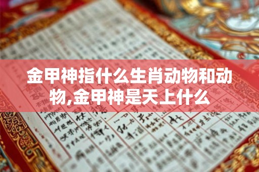 金甲神指什么生肖动物和动物,金甲神是天上什么