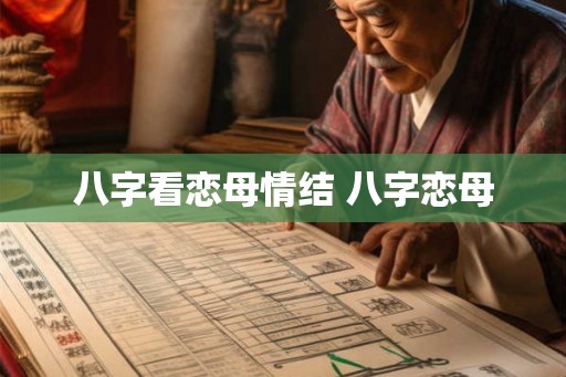 八字看恋母情结 八字恋母 八字看恋母情结 八字恋母