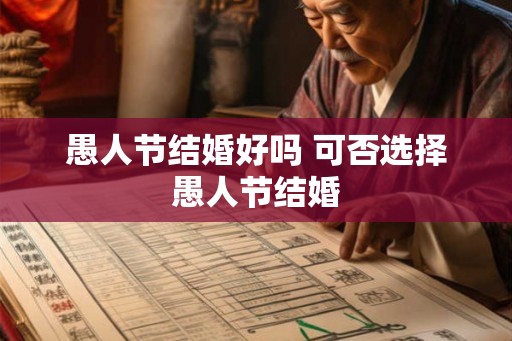 愚人节结婚好吗 可否选择愚人节结婚