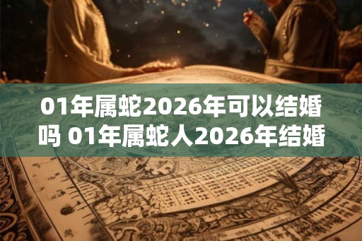 01年属蛇2026年可以结婚吗 01年属蛇人2026年结婚禁忌